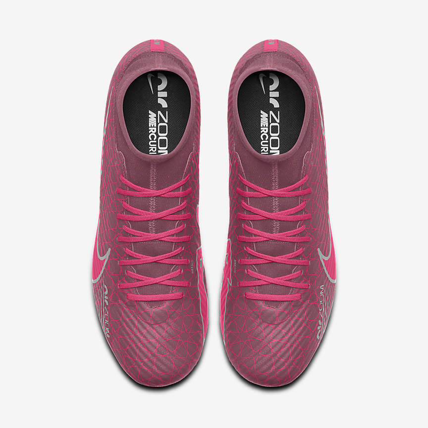 Nike Zoom Mercurial Superfly 9 Academy FG By You Pink เป็นรองเท้าฟุตบอลที่ออกแบบมาเพื่อผู้เล่นทุกระดับ โดดเด่น